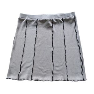 Tan Striped Princess Polly Skirt